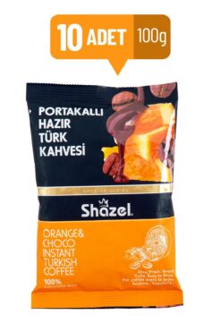 Shazel Portakallı Hazır Türk Kahvesi 100 G X 10 Adet (AROMALI)