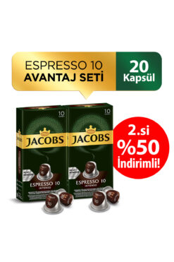 Jacobs Capsule Espresso 10 Intense X 2 Adet 2.%50