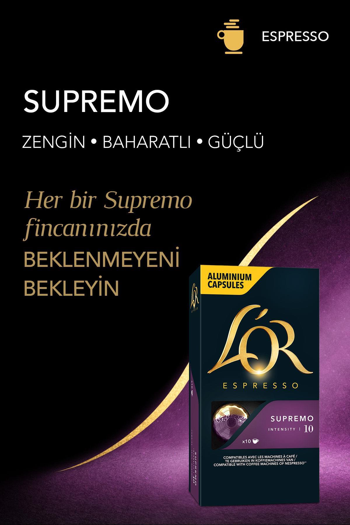 L'OR Espresso 10 Supremo X 100 Adet Kapsül - Görsel 3