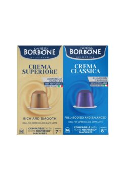 Caffe Borbone Crema Superiore & Crema Classica Nespresso Uyumlu 20’li Kapsül Kahve (2x10)