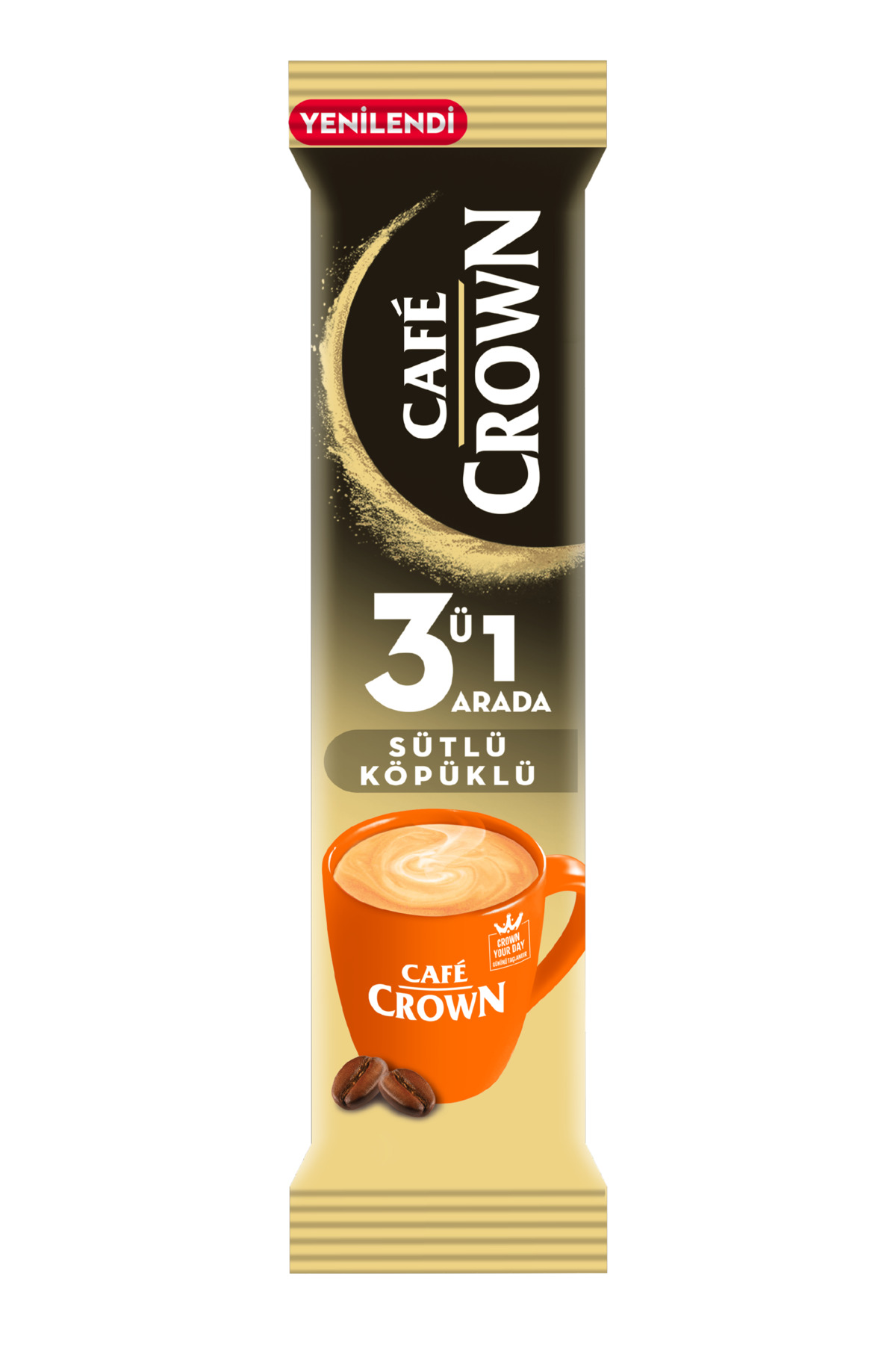 Cafe Crown 3'ü 1 Arada Sütlü Köpüklü 17,5 Gr. x 24 Adet - Görsel 2