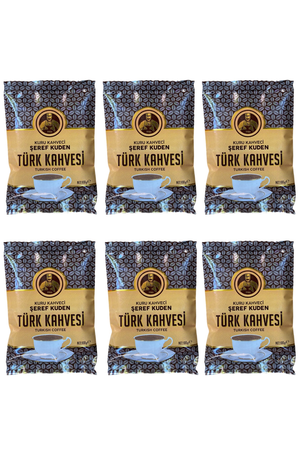 ŞEREF KUDEN KURUKAHVE VE BAHARAT Şeref Kuden Türk Kahvesi 6 Adet 100 G - Görsel 2
