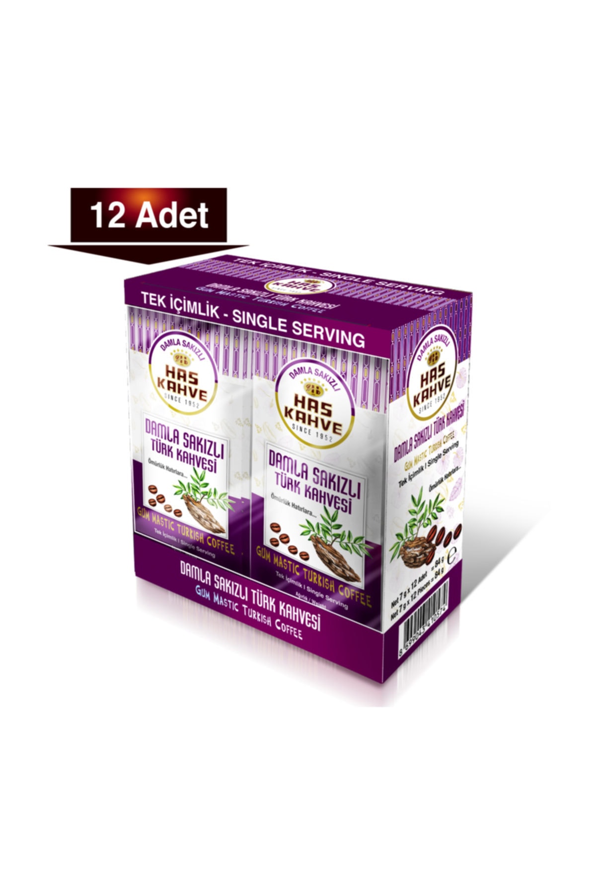 Has Kahve Has Tek Içimlik Damla Sakızlı Türk Kahvesi 12'li * 7 Gr. - Görsel 2