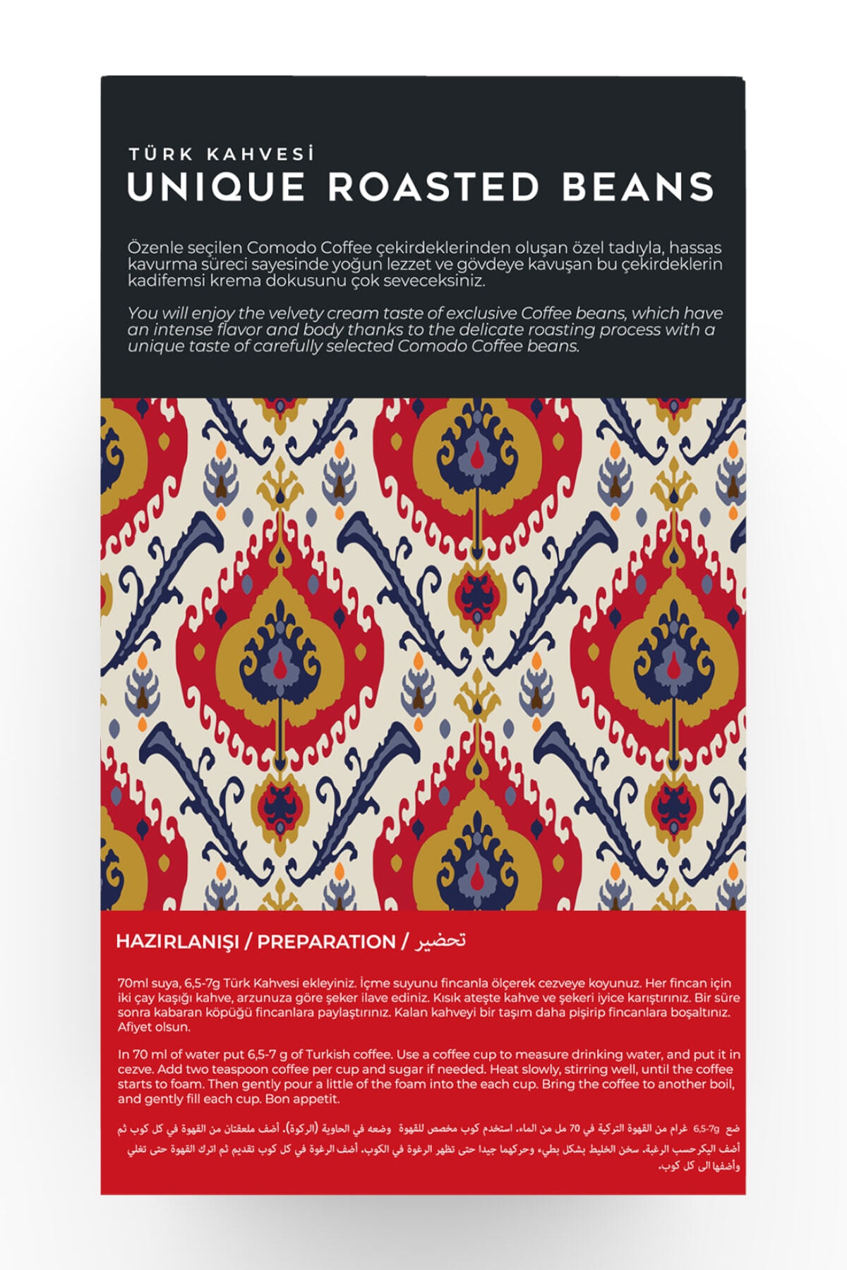 Comodo Coffee Classic Collection Türk Kahvesi 250g - Görsel 2