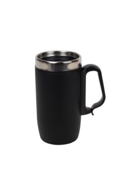 Genel Markalar İsme Özel Lüx Çelik Termos Bardak Kulplu 280 ml - Siyah