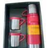 Thermohis 6158 Çelik Termos 3 Bardaklı Set