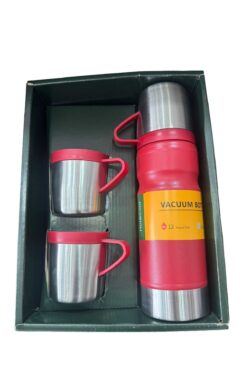 Thermohis 6158 Çelik Termos 3 Bardaklı Set