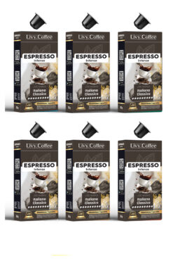 Livy Coffee Alüminyum Nespresso® Uyumlu Kapsül Kahve Espresso 60 Kapsül
