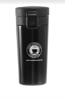 çaymekani Kilitli Çift Katmanlı Paslanmaz Çelik Termos Bardak Araç Kahve Çay El Termosu