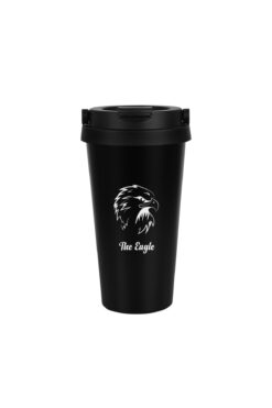SEDEF SİLVER Kartal Logolu Desenli 304 Paslanmaz Çelik Küçük Çay Kahve Bardak Termos