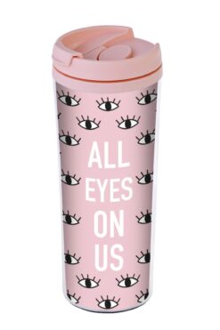 ALLMUG All Eyes On Us Kahve Bardağı Termos Pembe