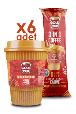 Gold Cup Drink 3'ü 1 Arada Hazır Kahve 6'lı