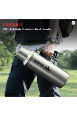 Ekospot NRMEI 4lt Paslanmaz Kamp Termosu ve Taşıma Çantası