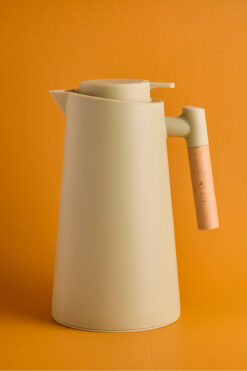 Perotti Aster Nordic Bambu Saplı Cam Vakumlu Termos 1000 ml Yeşil