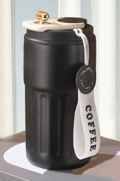 zozoya Coffee Kilitli Kapak Çift Katmanlı Paslanmaz Çelik Termos Bardak