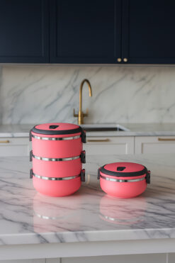 Veliday Sefer Tası Yemek Termosu Saklama Kabı Koyu Pembe 1 Adet Tekli Yedek Tek Kişilik Hacimi Vardır