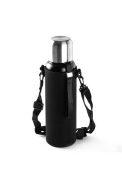 Tantitoni SİYAH ÇANTALI VE SÜZGEÇLİ PASLANMAZ ÇELİK TERMOS 800ML