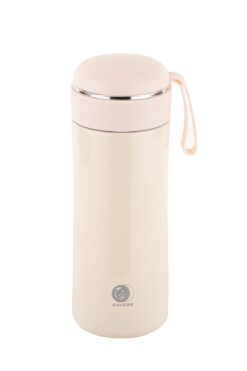 Tantitoni Okadı Bej Desenli Süzgeçli Paslanmaz Çelik Termos 350ml