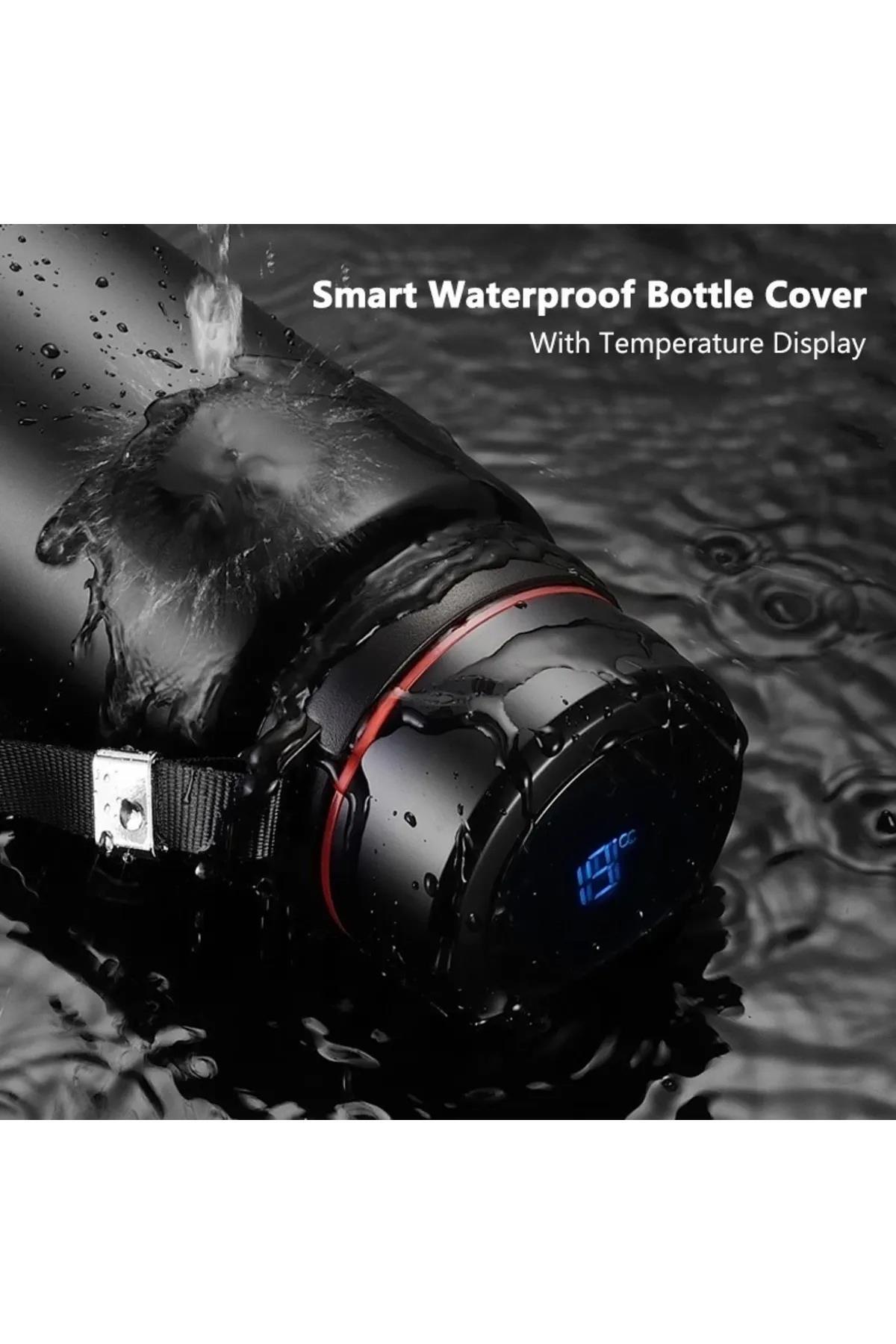 Enfa British Style Siyah Dereceli Paslanmaz Çelik Isı Göstergeli Termos 1000ml Enf-232 - Görsel 3