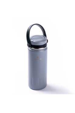 Tantitoni 024-01-GRİ ÇİFT KATMANLI  TUTACAKLI PASLANMAZ ÇELİK TERMOS 380ML