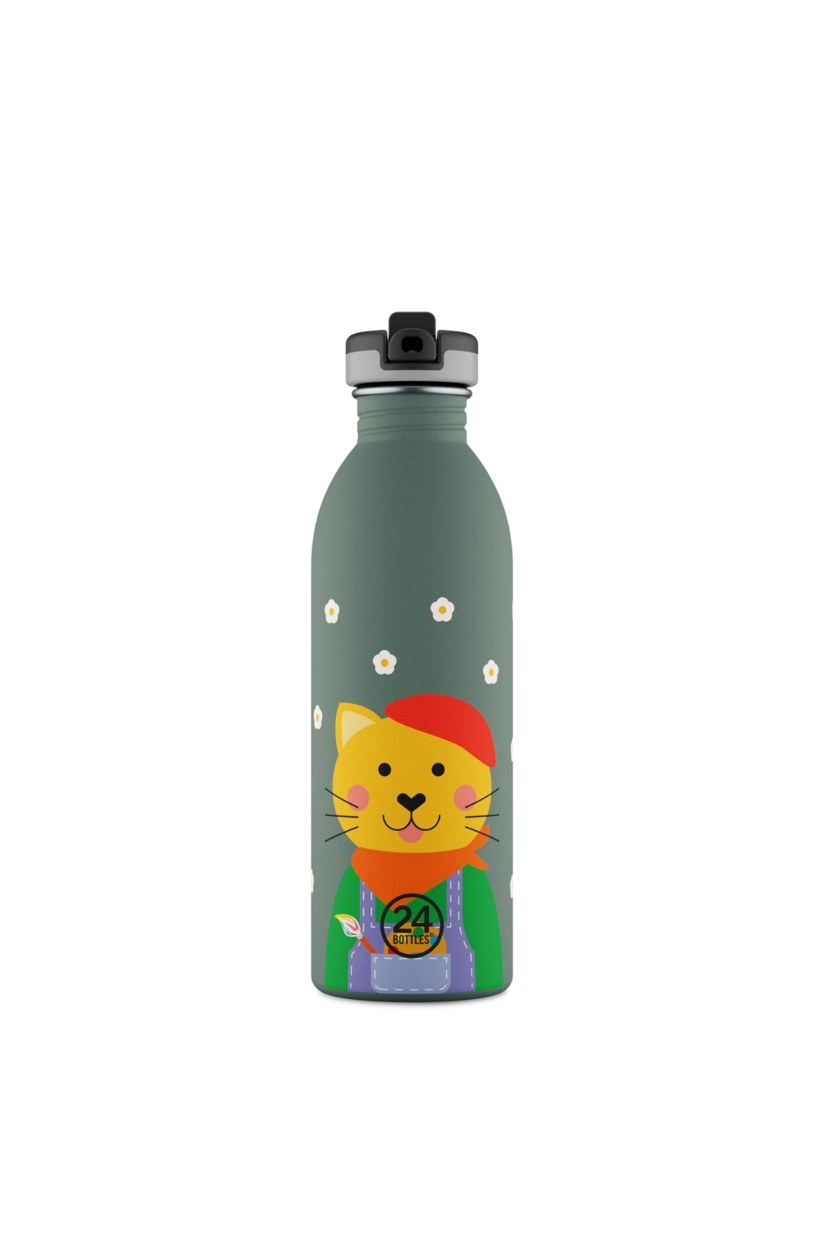 24Bottles Kids Bottle Smart Cat Paslanmaz Çelik Çocuk Su Matarası 500 ml