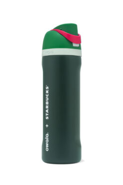 Starbucks Owala + Pipetli Termos Özellikli Yeşil Su Şişesi Limited Edition 710ml