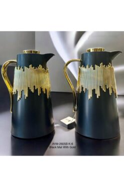 ZETT Gold Çizgi Detay 2li Şık Termos Seti 1L/1L