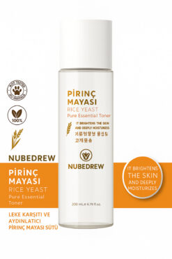 NUBEDREW Pirinç Mayası Tonik 200 ml Aydınlatıcı Beyazlatıcı Leke Karşıtı Nemlendirici Bakım Etkili