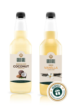 gold gull Vanilya & Hindistan Cevizi Aromalı Kahve & Meyve Şurubu 2 X 700 Ml.