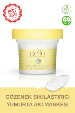 GELLO Gözenek Sıkılaştırıcı Yumurta Akı Maskesi - Egg White Pore Mask