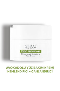 SİNOZ Avokado Bomb Yüz Bakım Kremi - Kuru Ciltler İçin Nemlendirici ve Canlandırıcı 50 ML