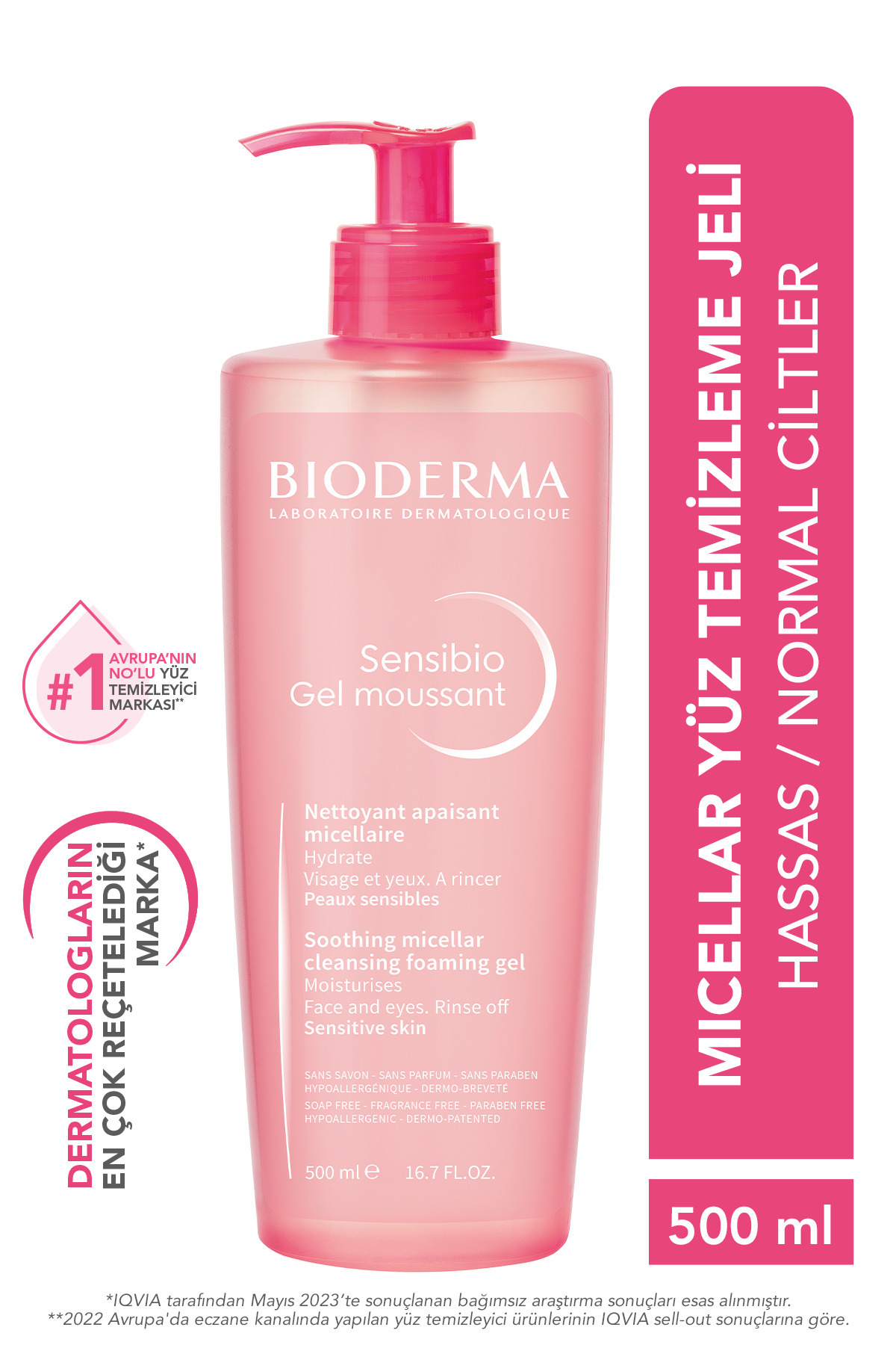 Bioderma Normal Ciltler Micellar Yüz Temizleme Jeli & Kuru Ciltler Nemlendirici Yüz, Vücut Kremi 2'li Set - Görsel 2
