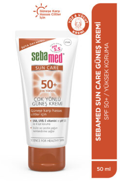 Sebamed Sun Care SPF 50+ UVA / UVB Filtresi ve E Vitamini Üçlü Yüksek Koruma Çok Yönlü Güneş Kremi 50 ml