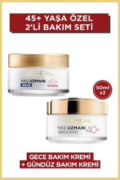 L'Oreal Paris Yaş Uzmanı 40+ Kırışıklık Karşıtı Sıkılaştırıcı Gündüz & 45+ Gece Kremi Seti
