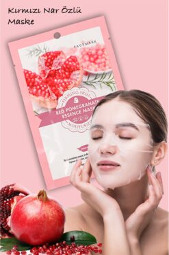 xolo Kırmızı Nar Yüz Bakım Maskesi Yüksek Nemli Kuru Ciltler İçin XLM427