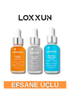 LOXXUN 3'lü Serum Kırısıklık karşıtı, Aydınlatıcı, Leke karşıtı
