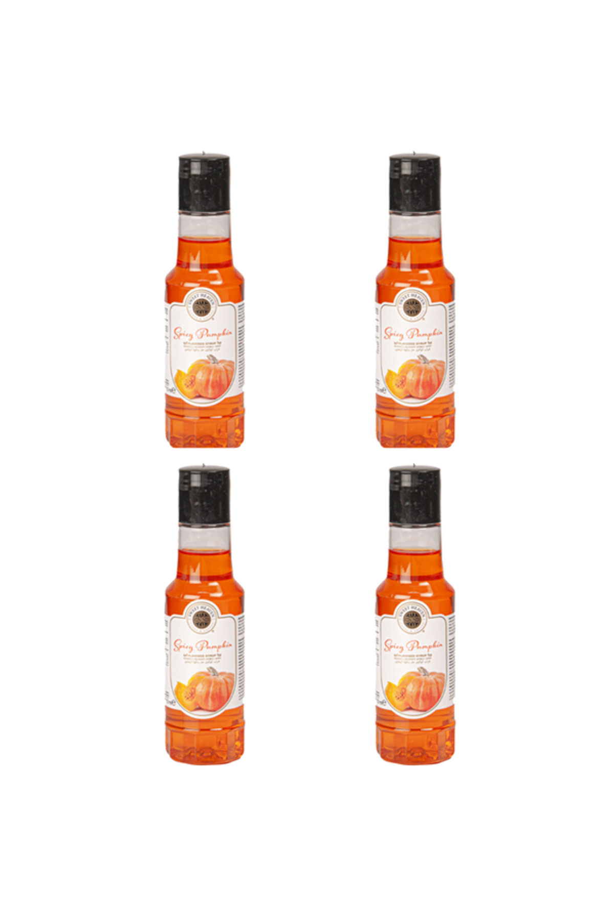 Sweet Heaven Pumpkin Spice - Balkabağı Aromalı Kahve Ve Kokteyl Şurubu 110ml X 4 Adet