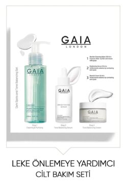 Gaia London Leke Önlemeye Yardımcı Aydınlatıcı Ve Gözenek Sıkılaştırmayı Hedefleyen Cilt Bakım Seti.