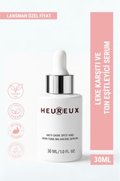 HEUREUX Leke Karşıtı , Ton Eşitleyici ve Aydınlatıcı Bakım Serumu 30 ML Kolajen,Vit B3,Vit C,Hyaluronik Asid