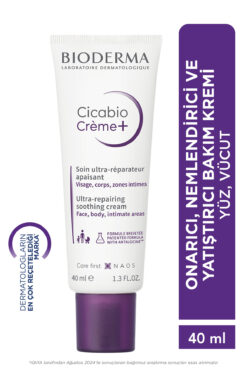 Bioderma Cicabio Cream+ Onarıcı Yatıştırıcı Nemlendirici Cica Krem Bebek Çocuk Yetişkin Yüz Vücut 40 ml