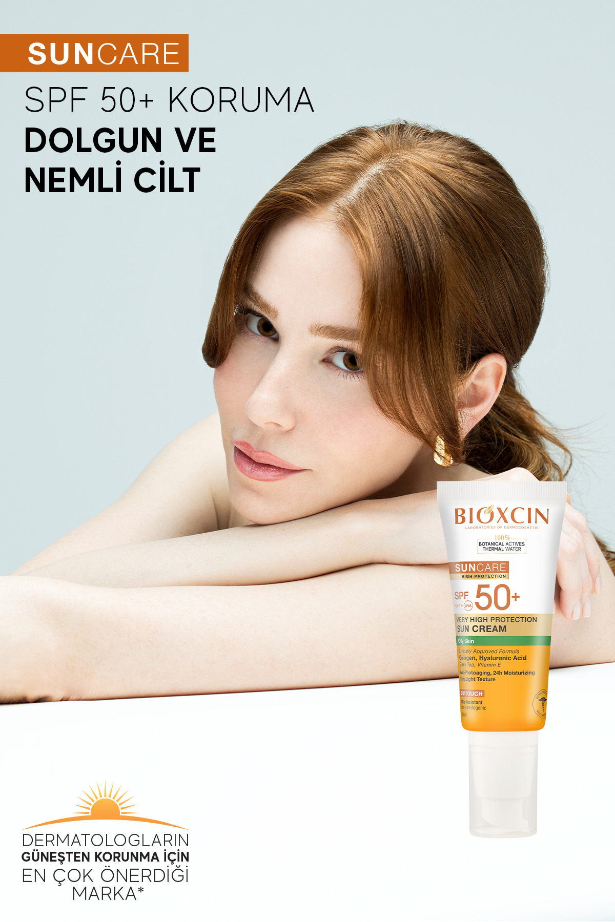 Bioxcin Sun Care Spf 50 Çok Yüksek Korumalı Güneş Kremi 50 ml Karma Yağlı Cilt - Kolajen Hyaluronik Asit - Görsel 2