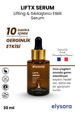 Elysora Anında Gerginlik Etkili Lifting&Sıkılaştırıcı Serum-Kırışıklık Karşıtı,Kolajen+Hyaluronik Asit 30ml