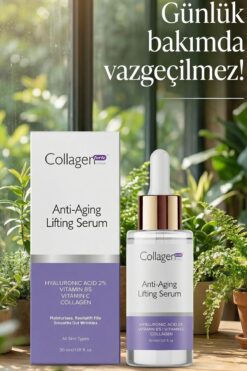 Collagen Forte Platinum Hyaluronik Asit Serum 30ml, Yaşlanma Karşıtı, Kolajen Içerikli, Vitamin B5, C Vitamini