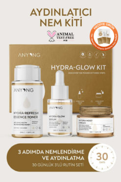 Anyong Salyangoz Özü Nemlendirici, Aydınlatıcı, Yatıştırıcı Cilt Bakım Seti(TONİK, SERUM, KREM) Niacinamide