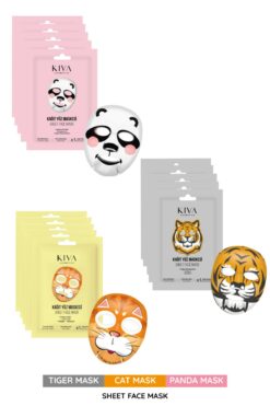 Kiva HAYVAN DESENLİ MASKE 15 Lİ