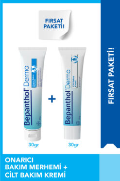 Bepanthol Onarıcı Bakım Merhemi 30 gr & Cilt Kremi 30 gr - El ve Günlük Yüz, Vücut Yoğun Nemlendirici Bakım