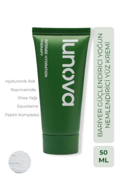 Lunova Yoğun Nemlendirici Su Bazlı Yüz Kremi | Bariyer Onarıcı, Peptit, Hyaluronik Asit Ve Niacinamide Krem