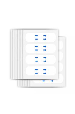 eTechMarkt Bısturızer Ultra Şeffaf (görünmez) Yüz Germe Ve Inceltme Bandı (40 Adet Bant)