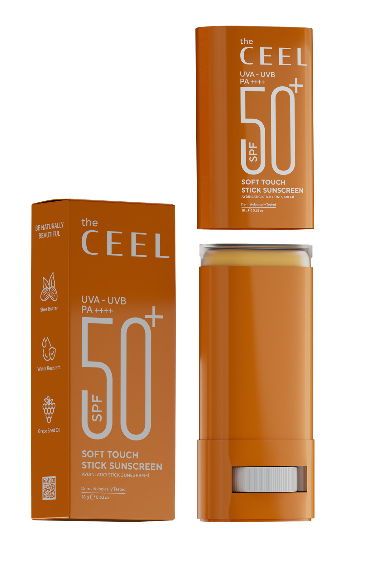 The Ceel Aydınlatıcı Etkili Yüksek Korumalı Stick Güneş Kremi SPF 50+ Shea & Kafein Özlü 18 gr - Görsel 2