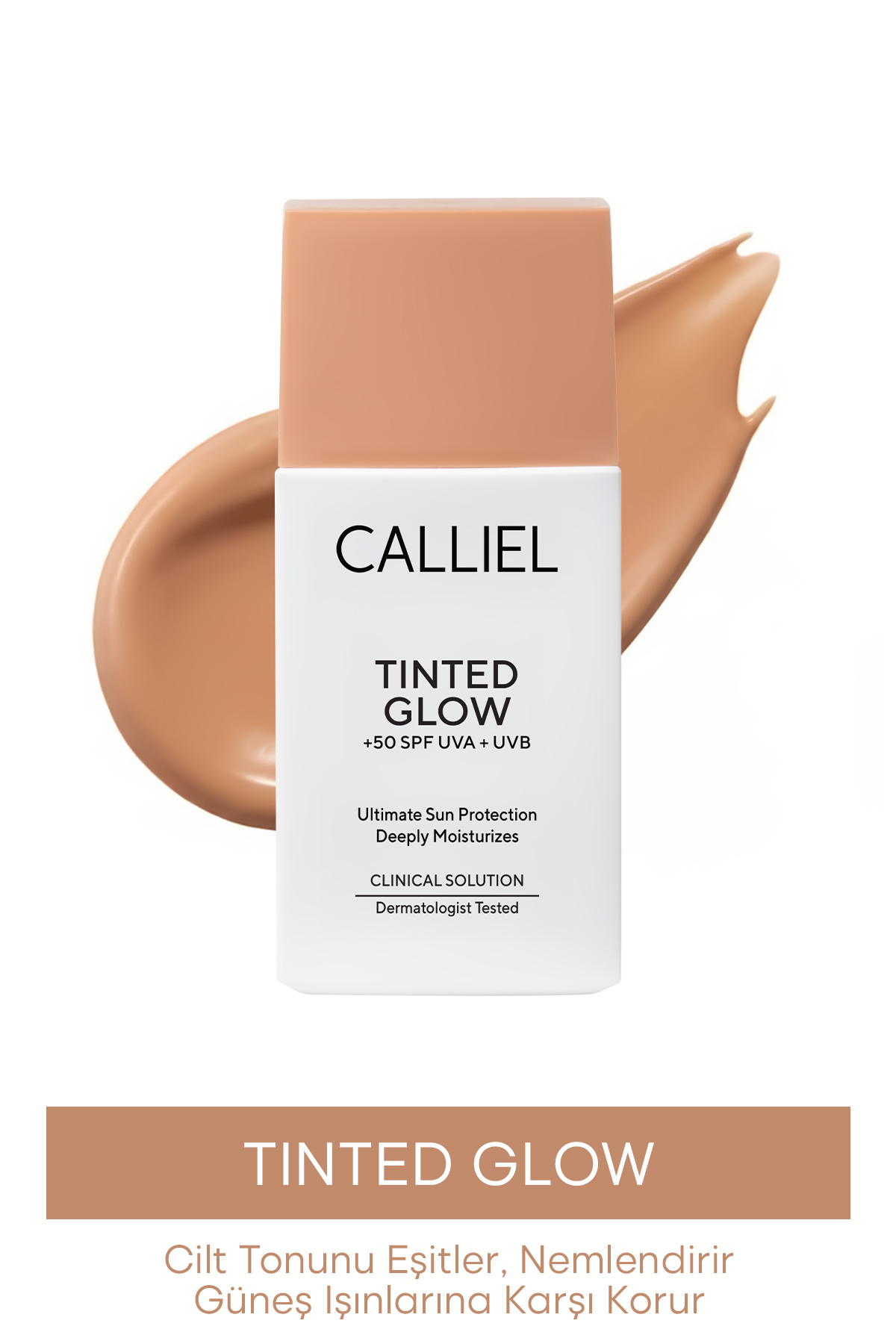 CALLİEL Günlük Renkli Likit Güneş Kremi Hafif Yapı Ton Eşitleyen +SPF 50 – 02 - 50 ml